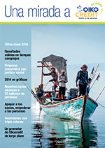 Una mirada a Oikocredit 2014 (PDF): Revista resumen de los resultados sociales y financieros de Oikocredit para el 2014