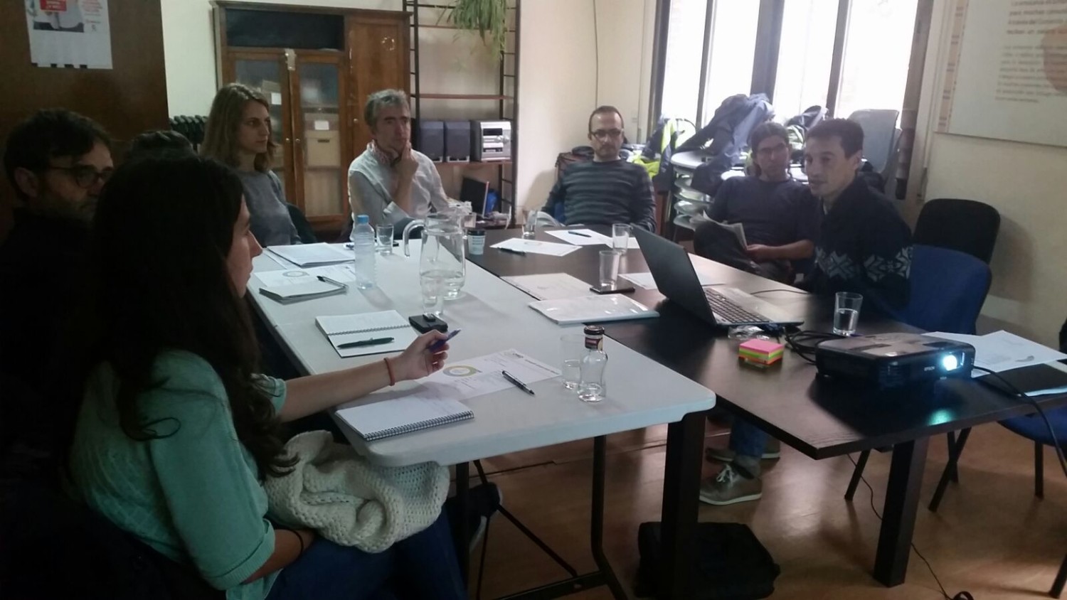 Grup de voluntariat d'Oikocredit Madrid en la primera sessió de formació interna