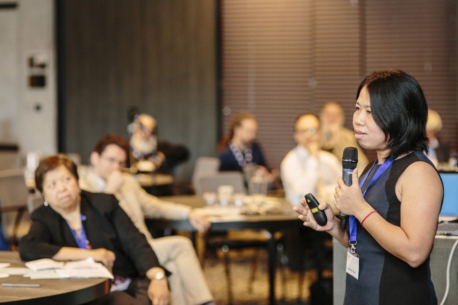La Sothany Chun, CEO de First Finance Plc a la Reunió de Membres 2019 d’Oikocredit