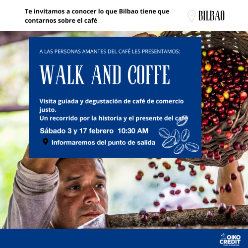 Cartel del Walk & Coffee de Bilbao
